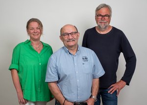  Ein Foto vom geschäftsführenden Kreisvorstand der GRÜNEN in Ostholstein. Vlnr: Annette Granzin, Rainer Rübenhofer, Reimo Schaaf